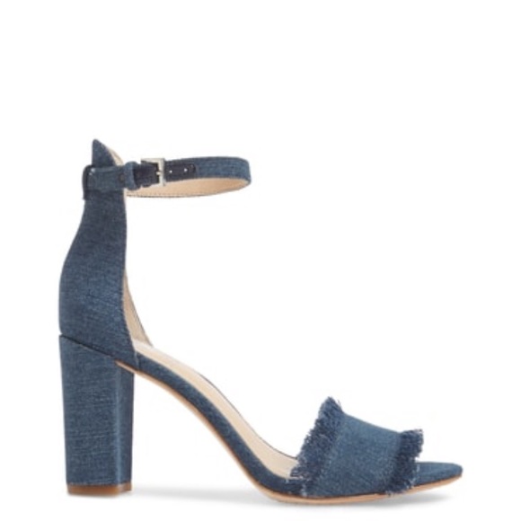 Vince Camuto Shoes - Vince Camuto Corlina Ankle Strap Sandal in Denim